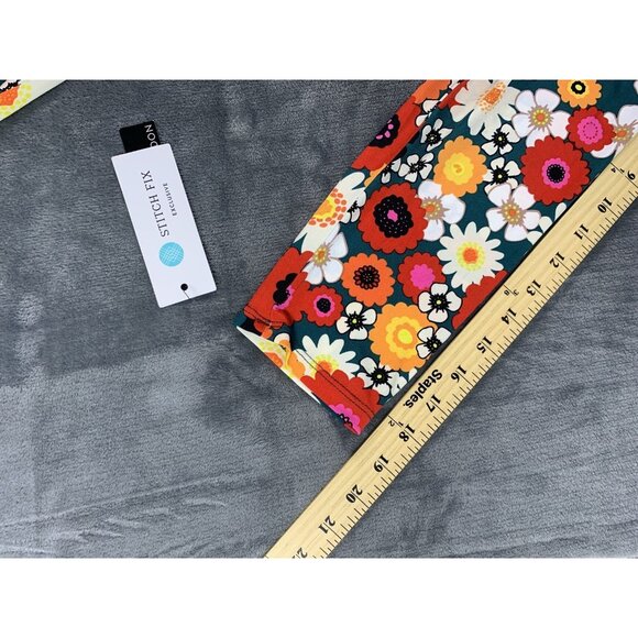 Maggy London Nikola 3/4 Sleeve Knit Dress Size 8 Floral 70's NWT - Picture 11 of 11